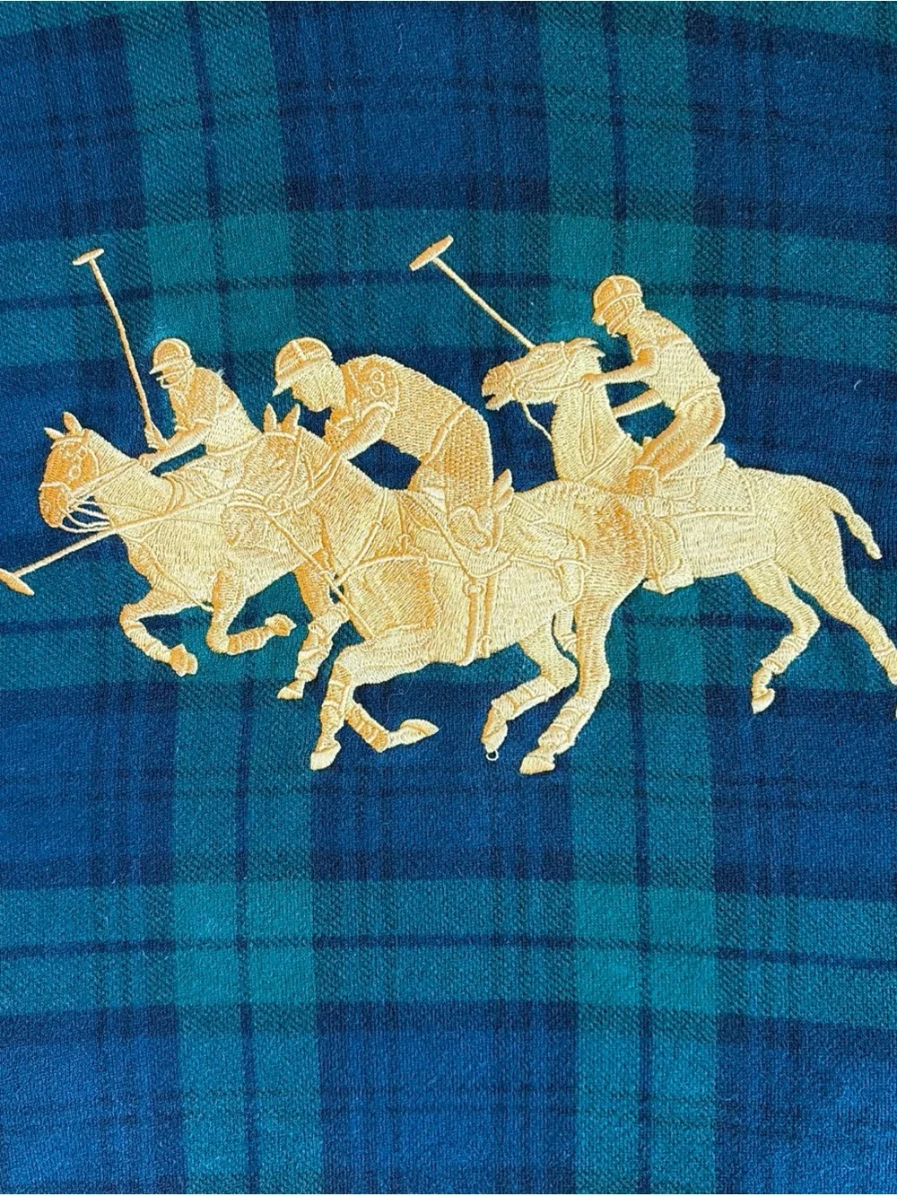Polo Ralph Lauren Iconic Triple-Pony Tartan Fleece Hoodie - XS